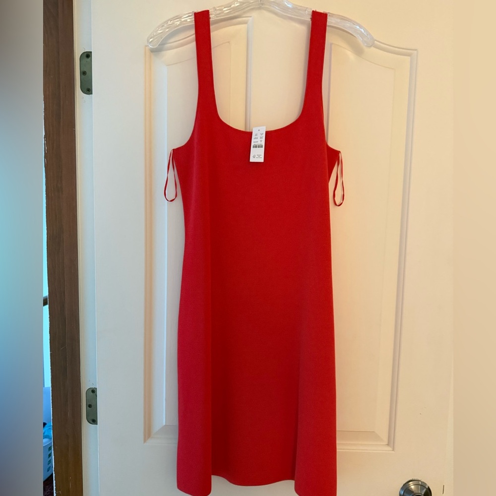 *NWT* J.Crew Red Sleeveless Knit Mini Dress